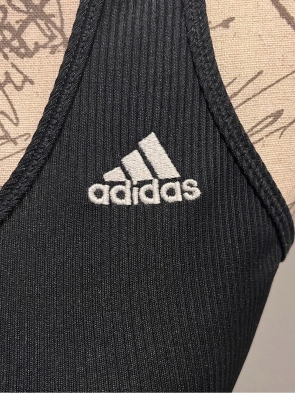 adidas Racerback Ribbed Tank Top - Picture 3 of 4